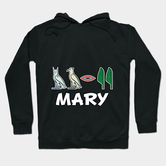 MARY-American names in hieroglyphic letters,  a Khartouch Hoodie by egygraphics